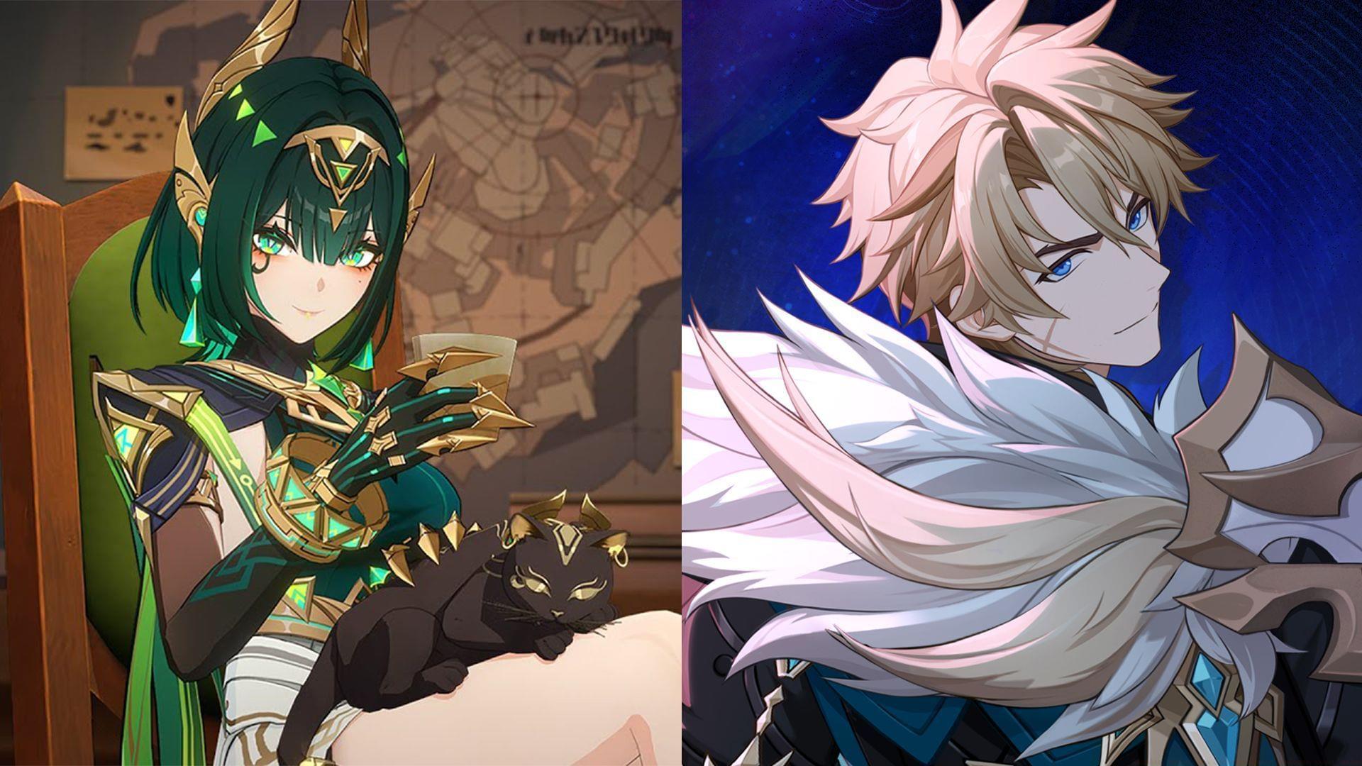 All main characters appearing in Genshin Impact Luna II (Image via Sportskeeda Gaming/HoYoverse)