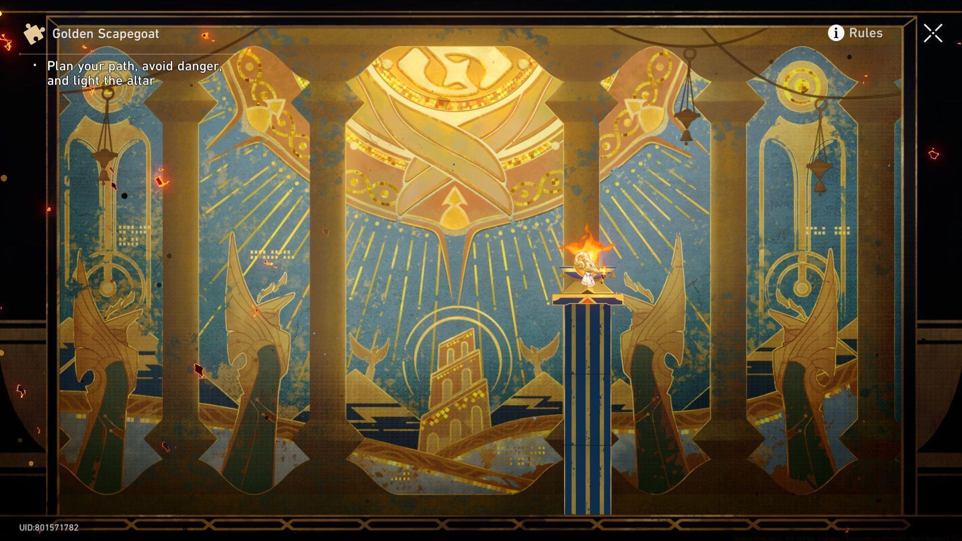 Honkai Star Rail Golden Scapegoat puzzle preview