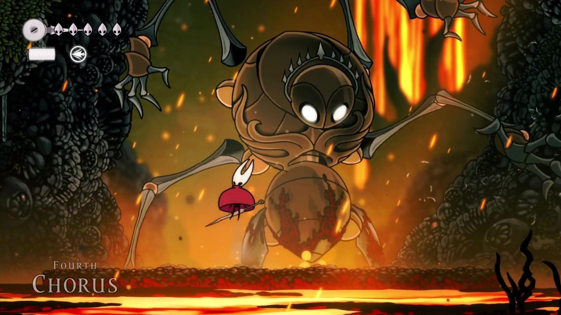 How to beat Fourth Chorus in Hollow Knight Silksong.