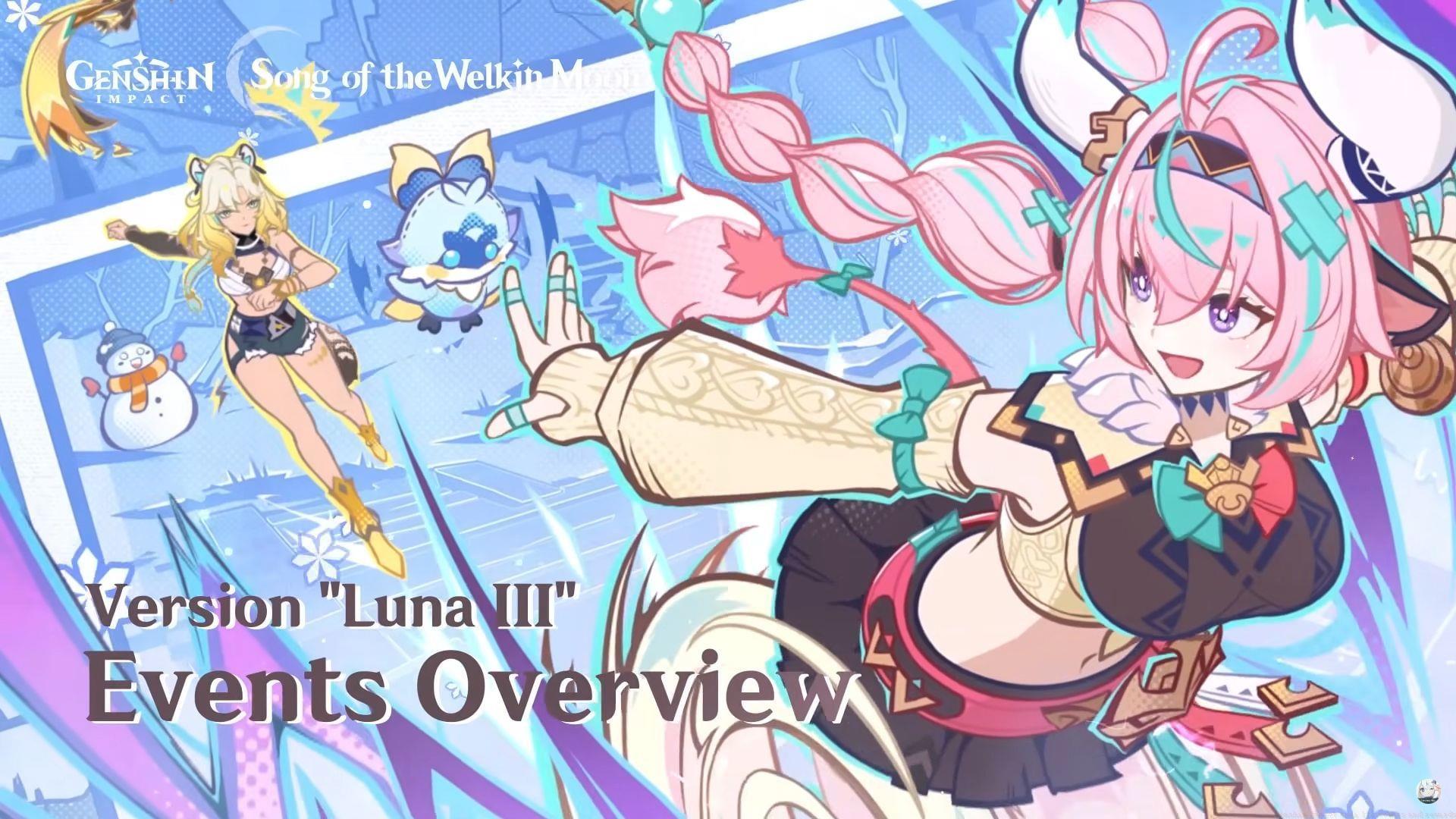 Version Luna III events and rewards (Image via HoYoverse)