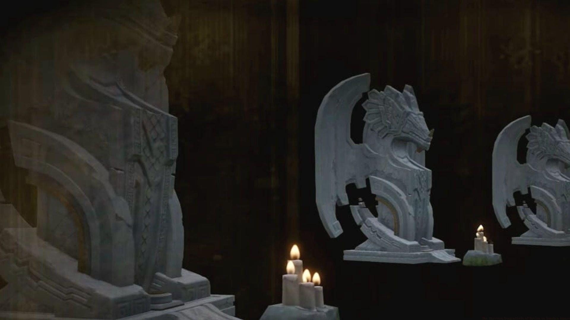 Statues of the Thirteen Dragonlords (Image via HoYoverse)