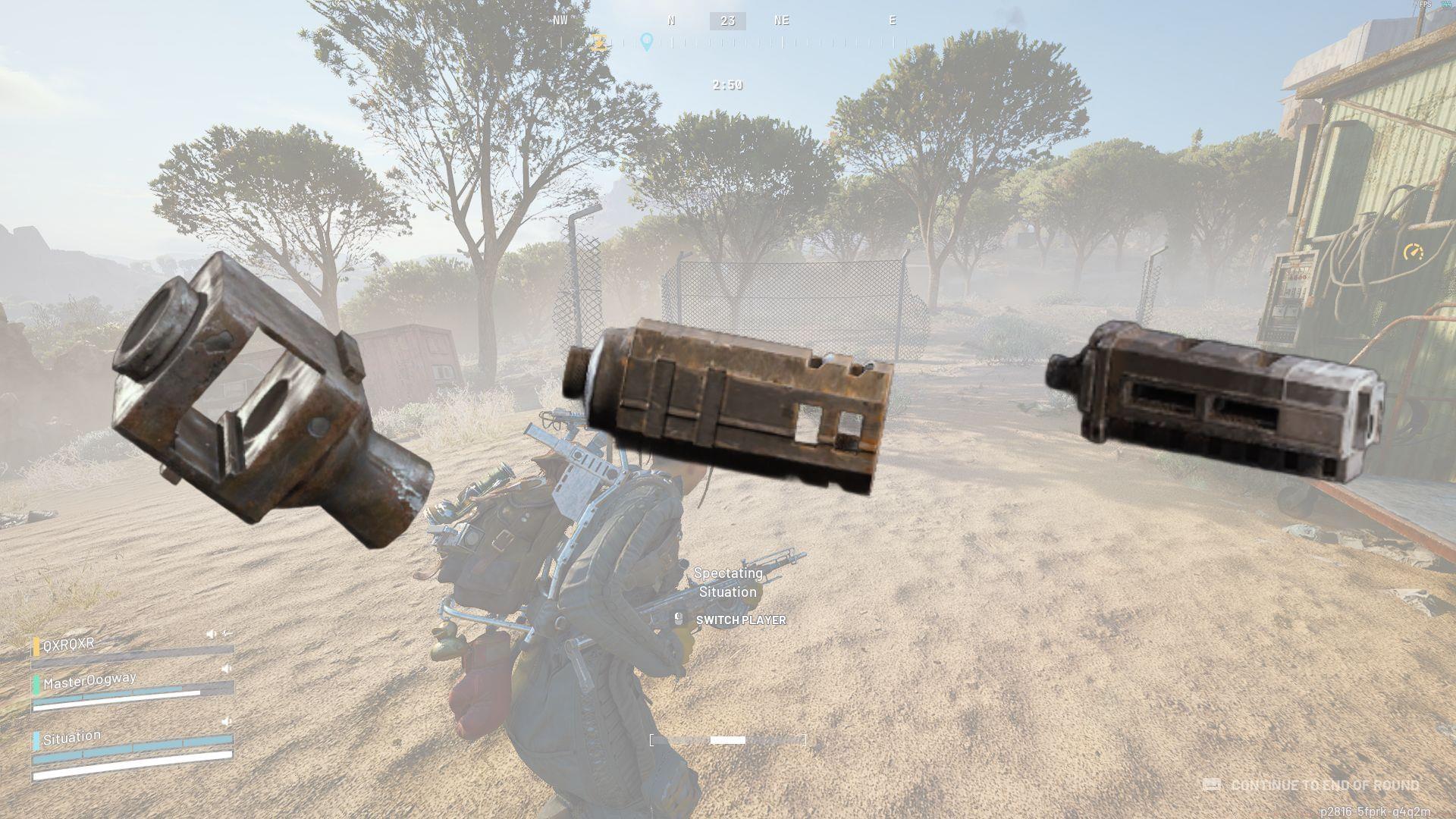 Three compensators in ARC Raiders.