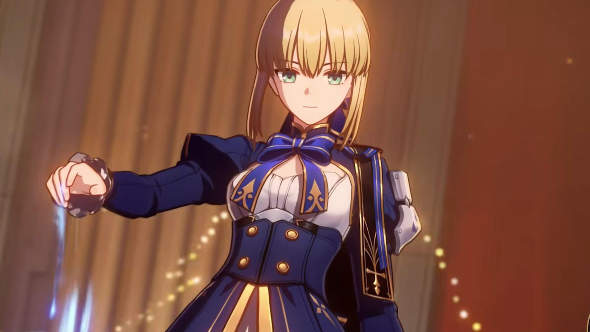 This article discusses the top Light Cone options for Saber (Image via HoYoverse)