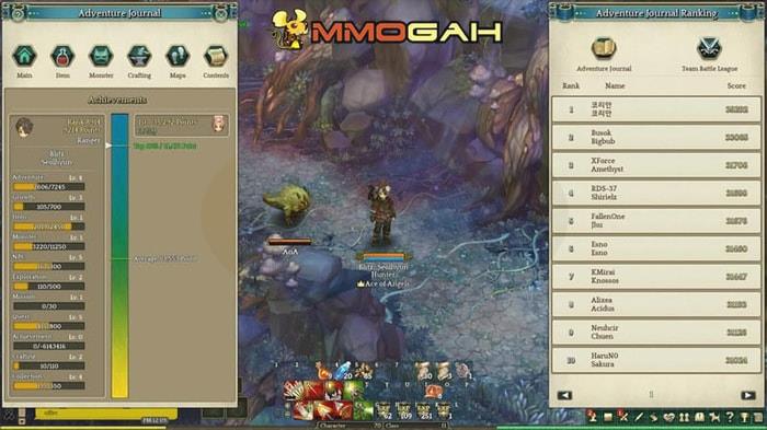 adventure journal in tree of savior