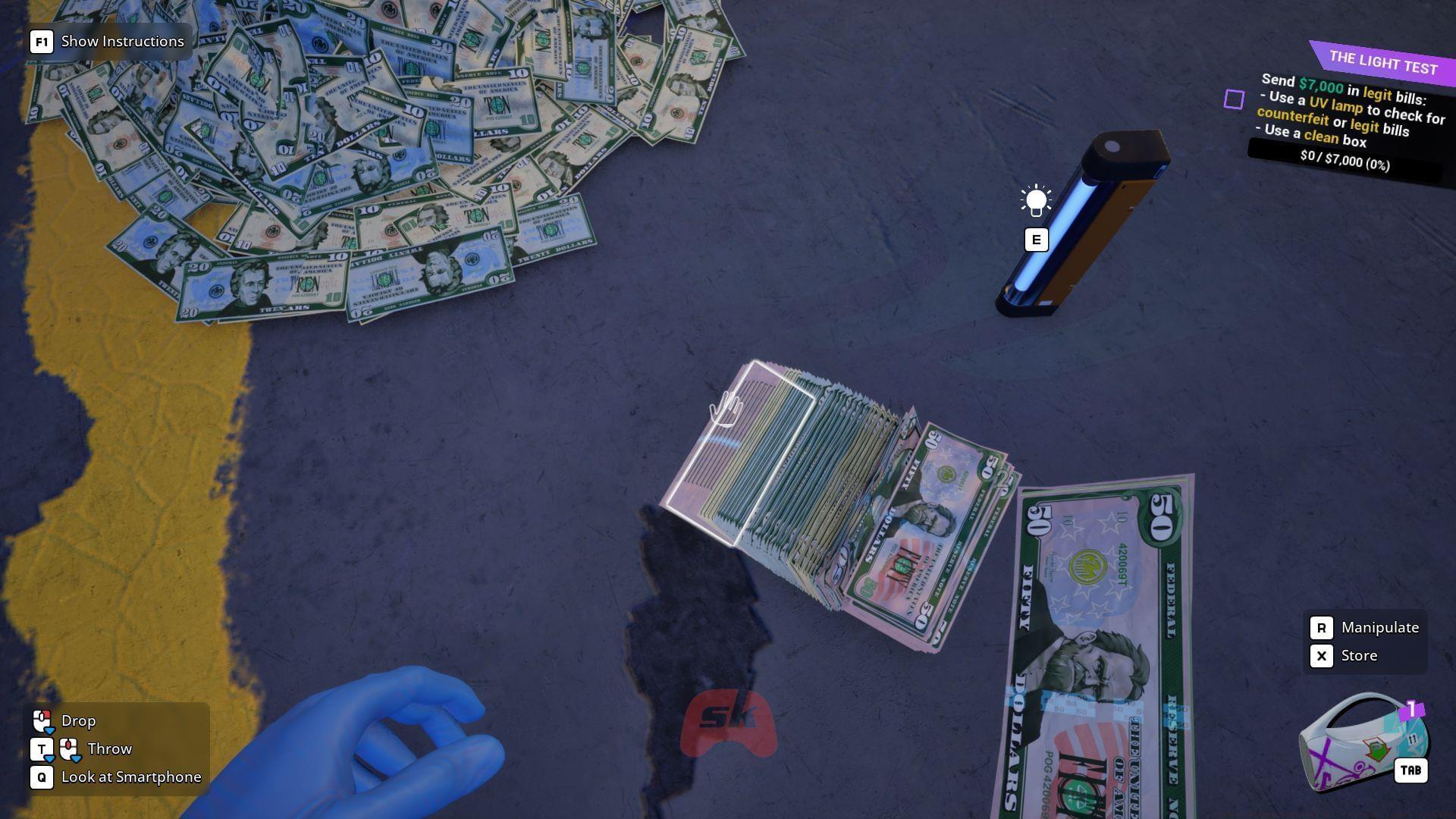 lots of cash lying around in Cash Cleaner Simulator
