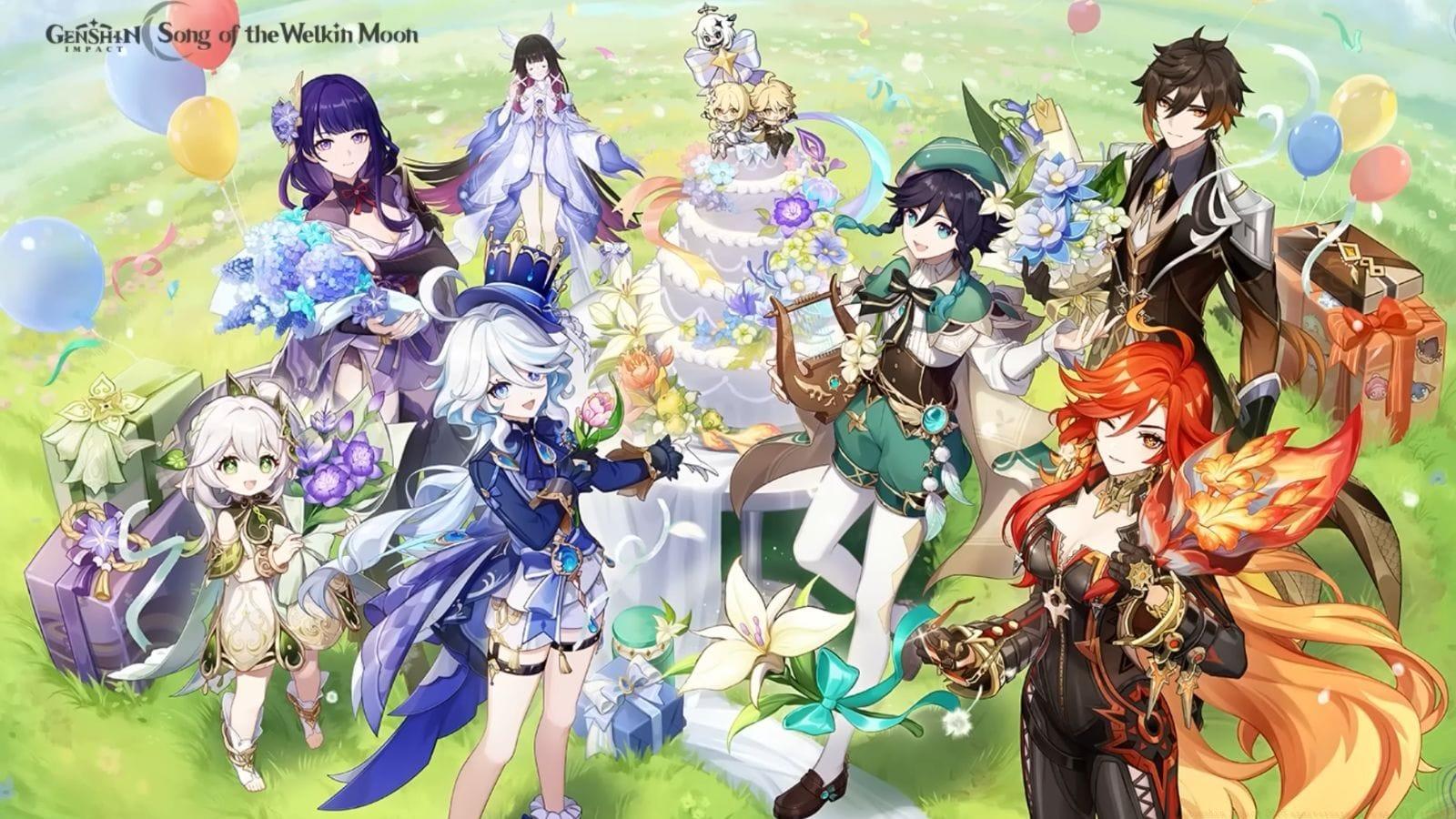 Genshin Impact 2025 anniversary date and all rewards