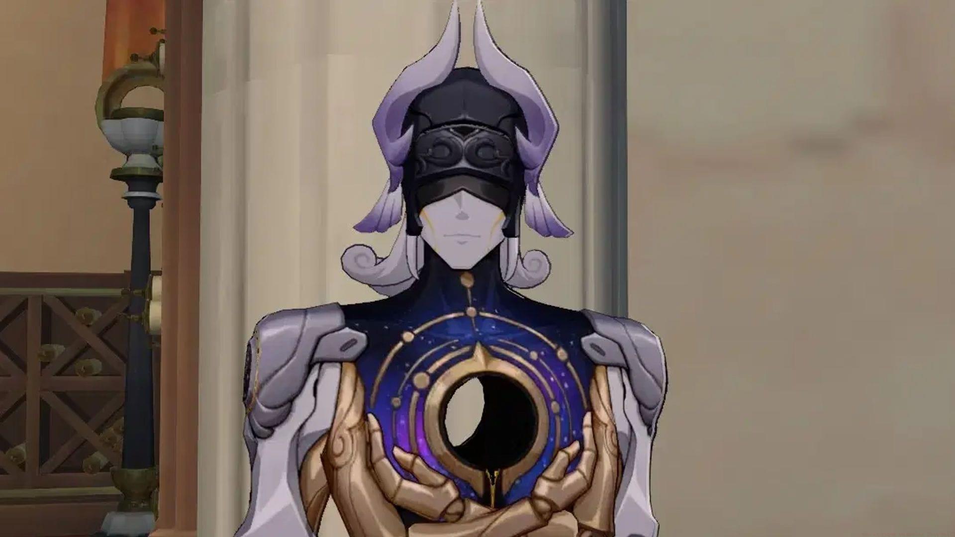 Lygus, the Theoros seen in the city of Okhema (Image via HoYoverse)