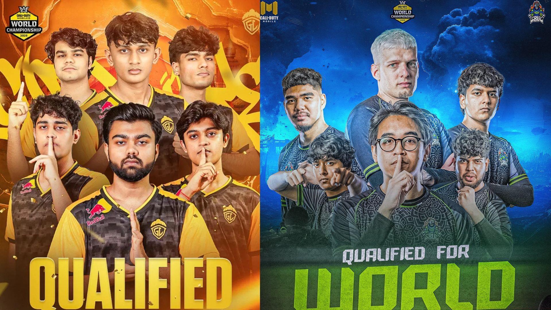 GodLike and S8UL advanced to COD Mobile World Championship 2025 Finals (Image via Instagram/GodLike, S8UL)