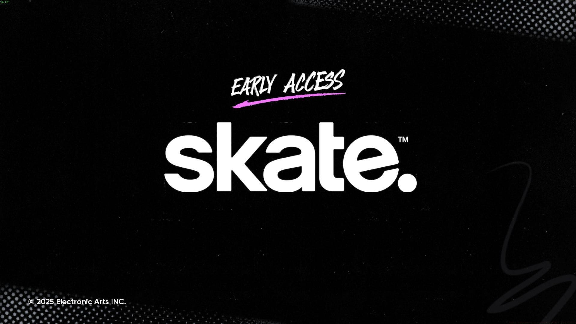 Skate Early Access main screen.