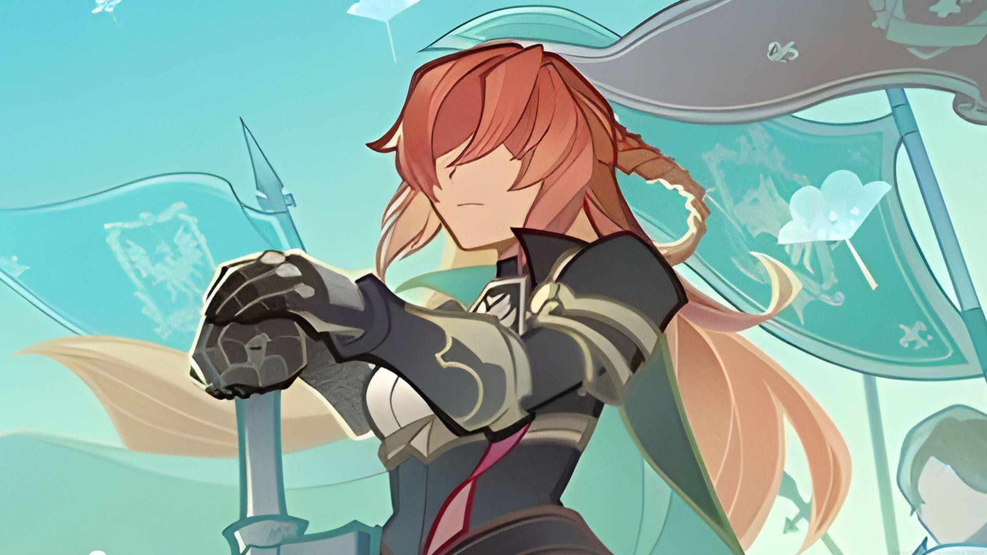 A TCG card "The Legend of Vanessa" illustrating Venssa in-game (Image via HoYoverse)