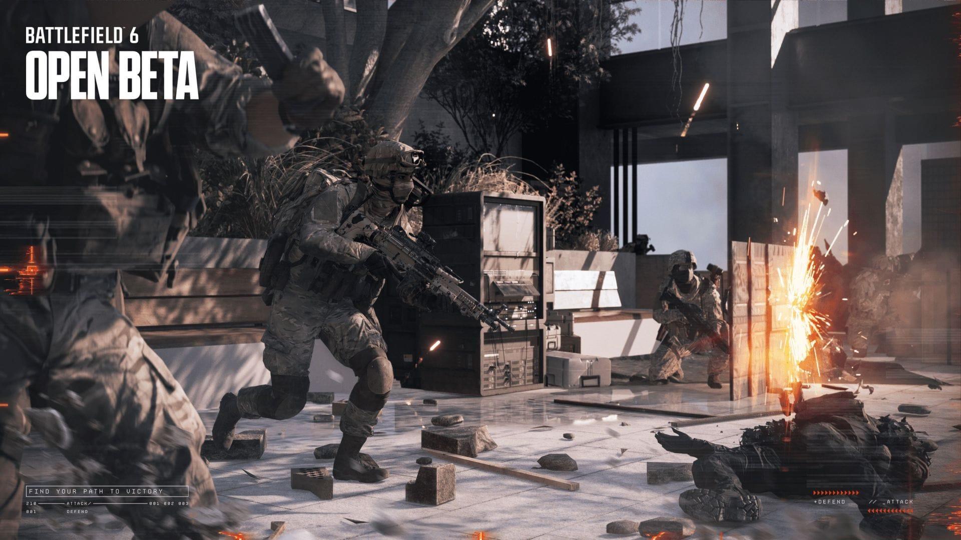 Battlefield 6 Open Beta Rush key art.