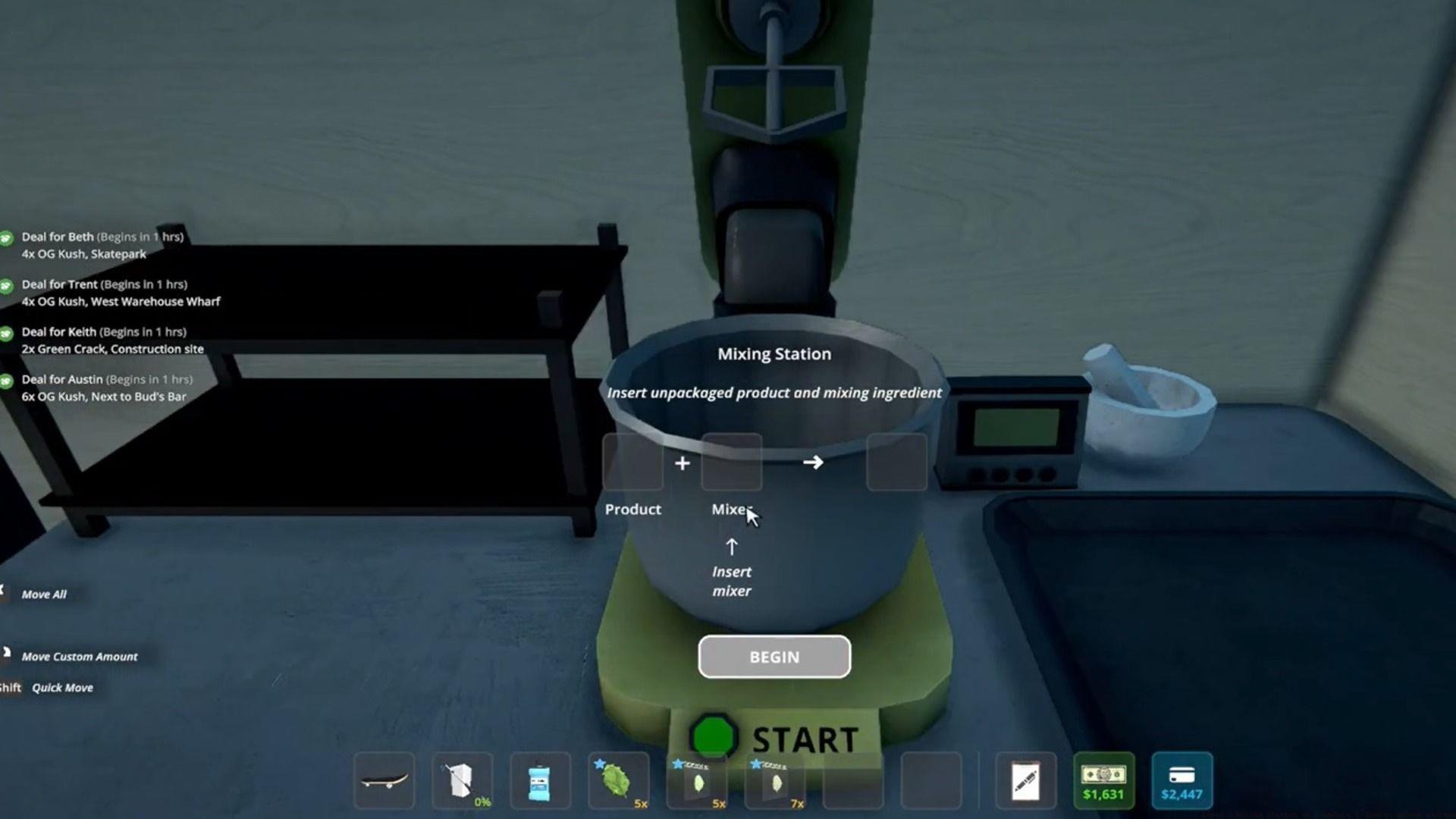 Everything you need to know about the Level 2 Mixing Station in Schedule 1 (Image via TVGS)