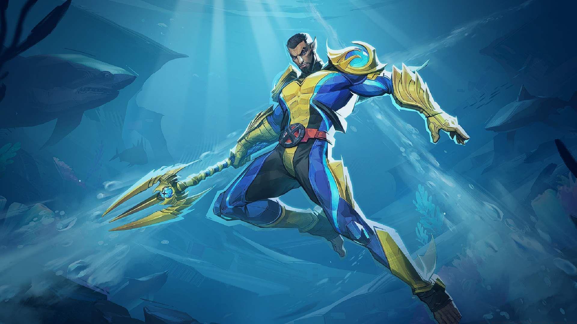 Namor Retro X Uniform skin is now available in Marvel Rivals (Image via NetEase Games)