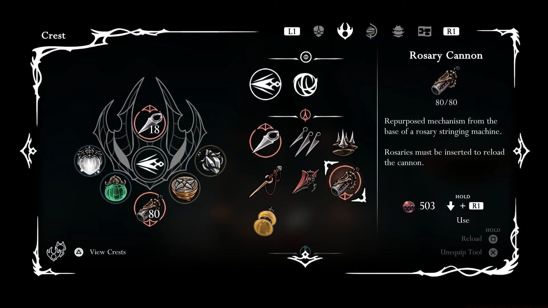 Best way to get Rosary Cannon in Hollow Knight Silksong (Image via Team Cherry)