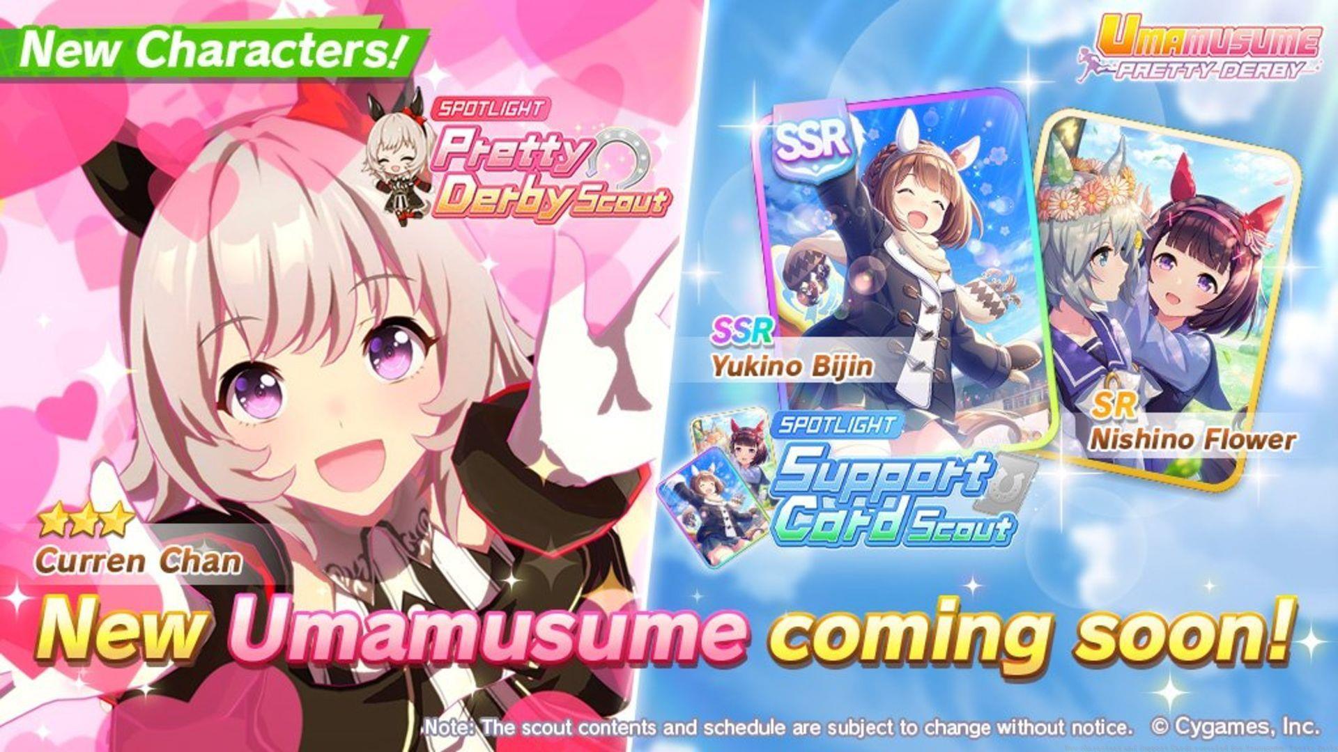 Characters to be revealed in Umamusume: Pretty Derby (Image via Cygames)