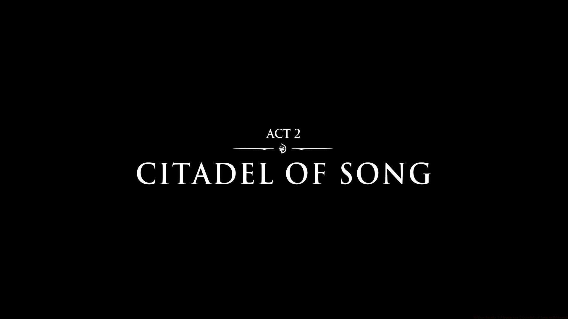 Hollow Knight Silksong Act 2 Citadel of Song cutscene.
