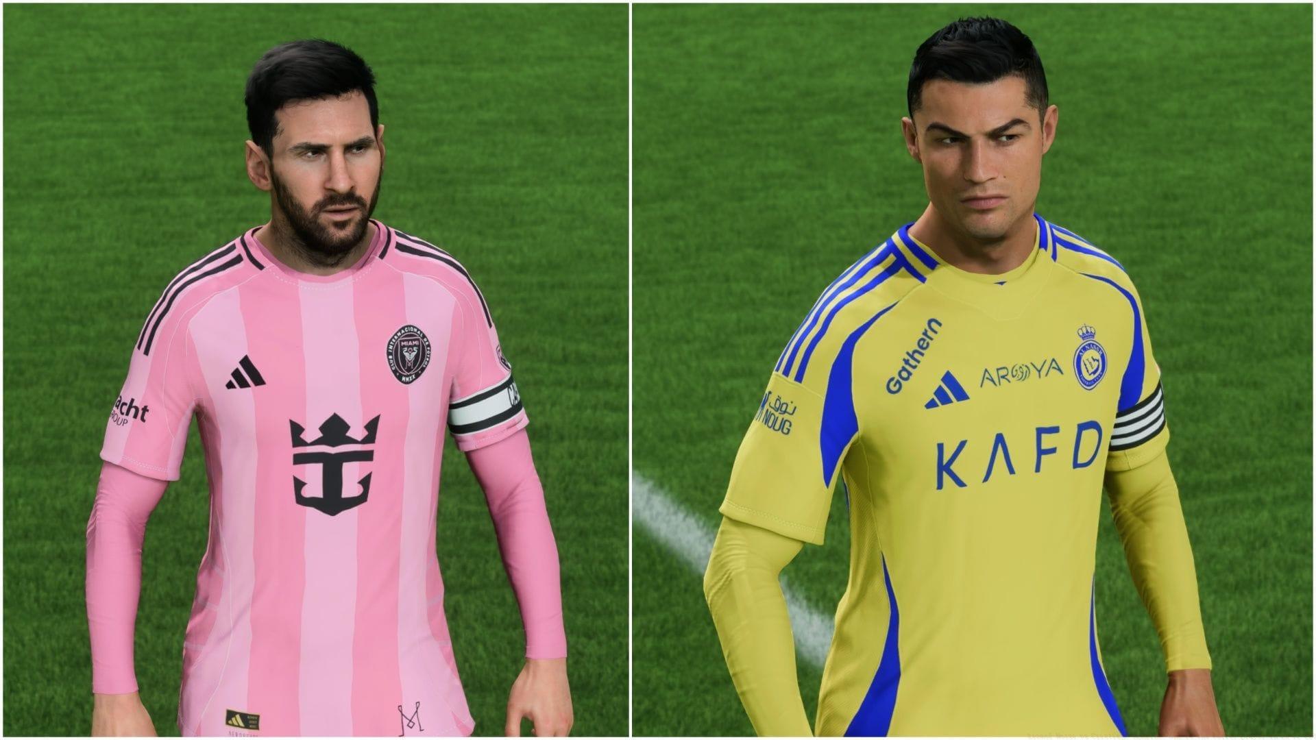 Messi vs Ronaldo in EA FC 26 (Images via EA Sports/Sportskeeda Gaming)