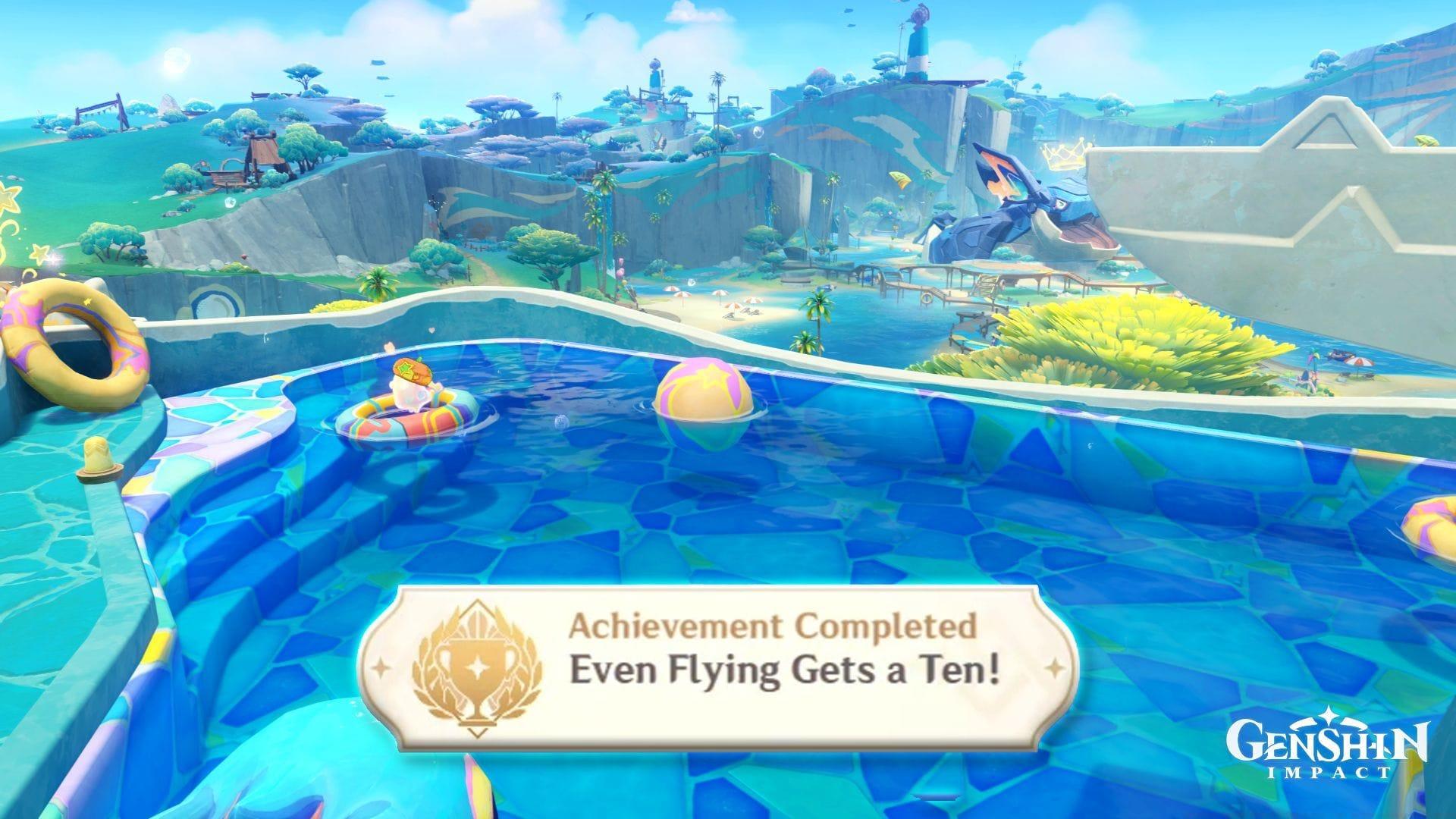 How to obtain the hidden achievement Even Flying Gets a Ten (Image via Sportskeeda Gaming/HoYoverse)