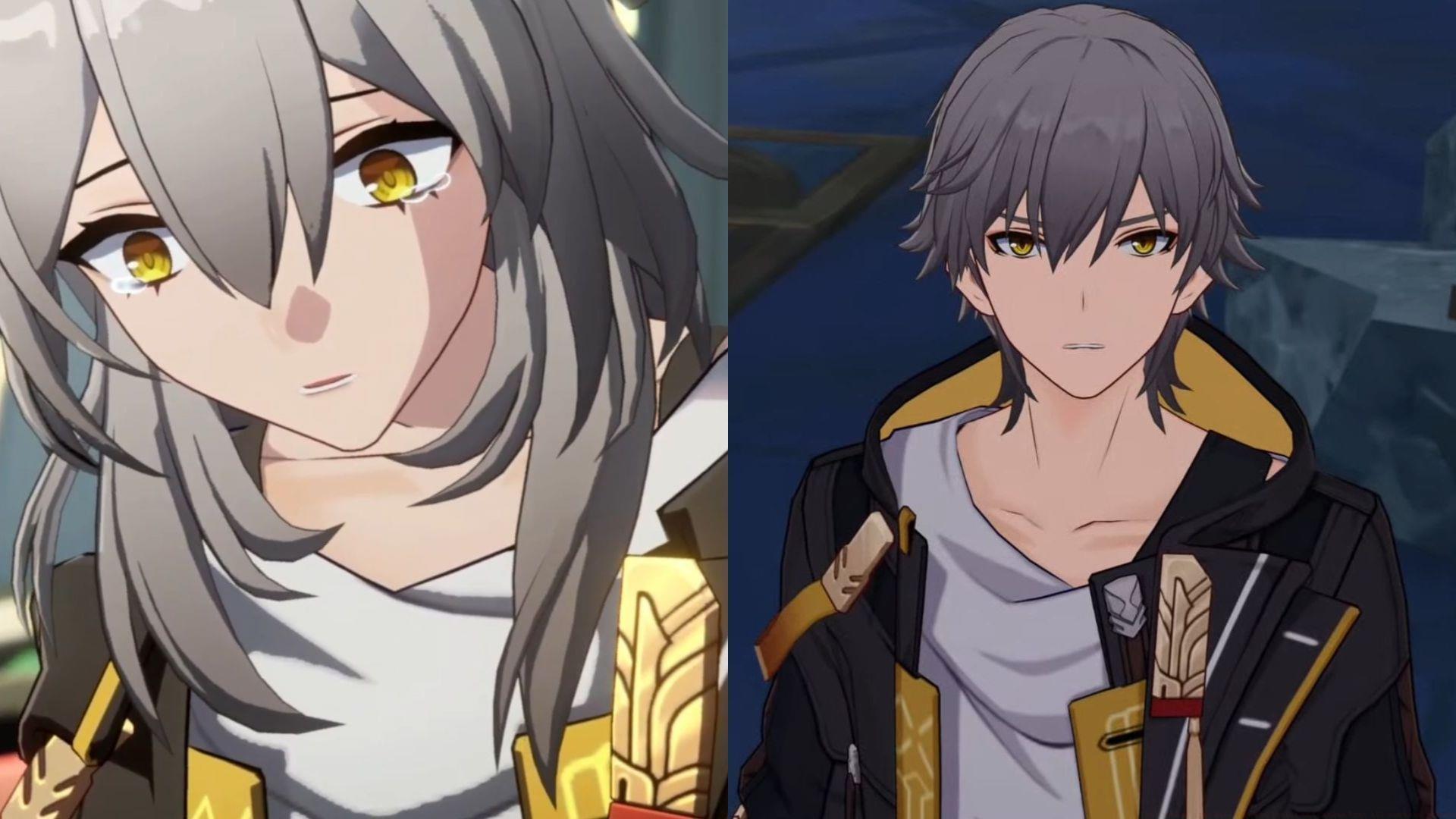 Stelle and Caelus in Honkai Star Rail