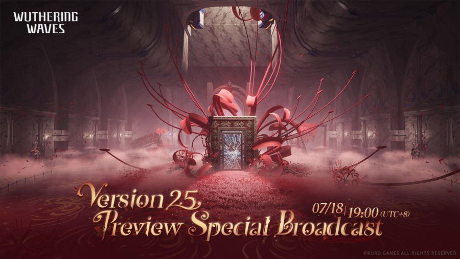 Wuthering Waves 2.5 livestream announcement