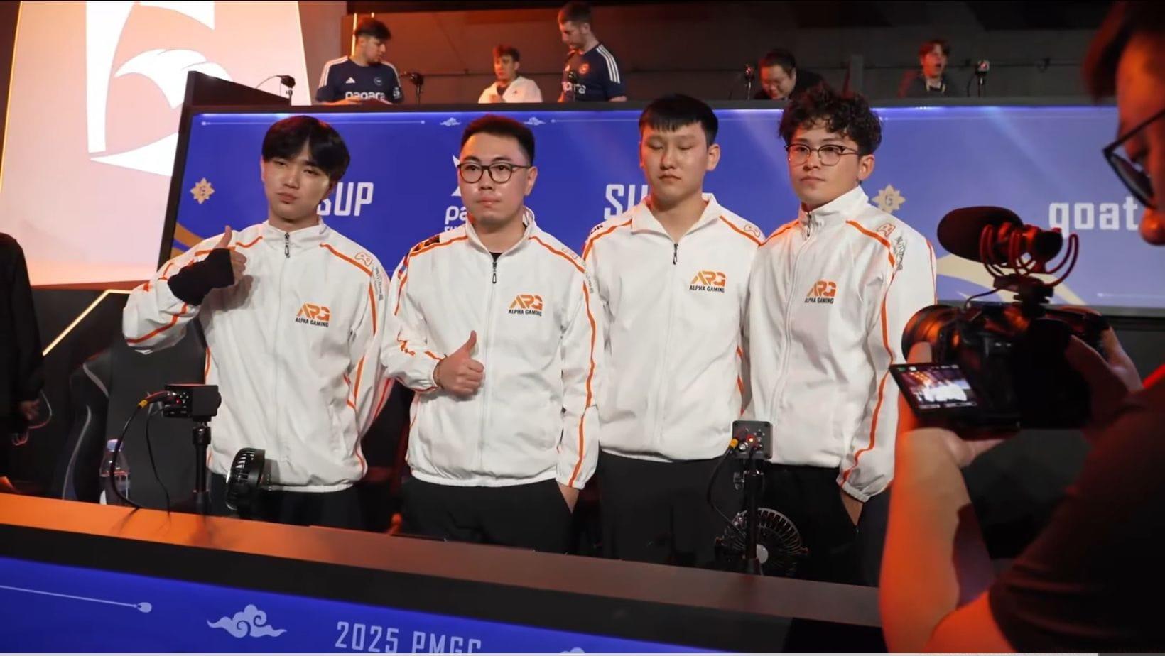 Alpha Gaming ranked first after Day 2 of PMGC 2025 Group Green (Image via YouTube/PUBG Mobile Esports)