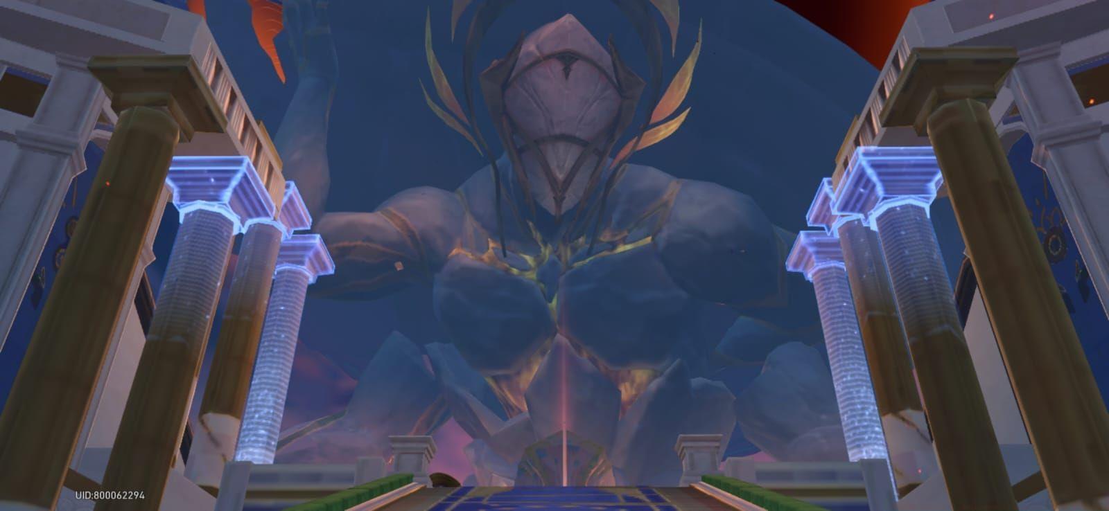 Dawn Device symbolising Kephale the Worldbearing Titan in Amphoreus (Image via HoYoverse)