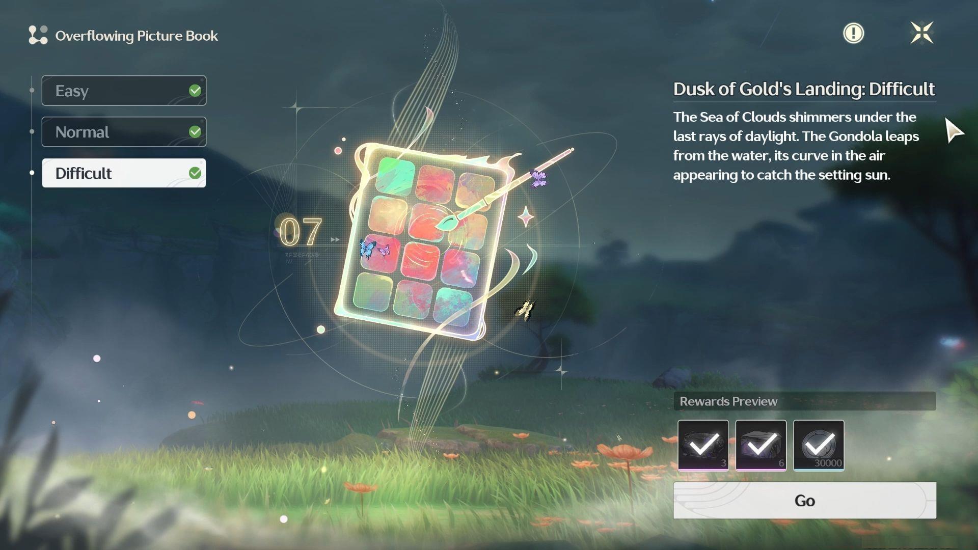 Overflowing Picture Book Day 7 - Dusk of Gold