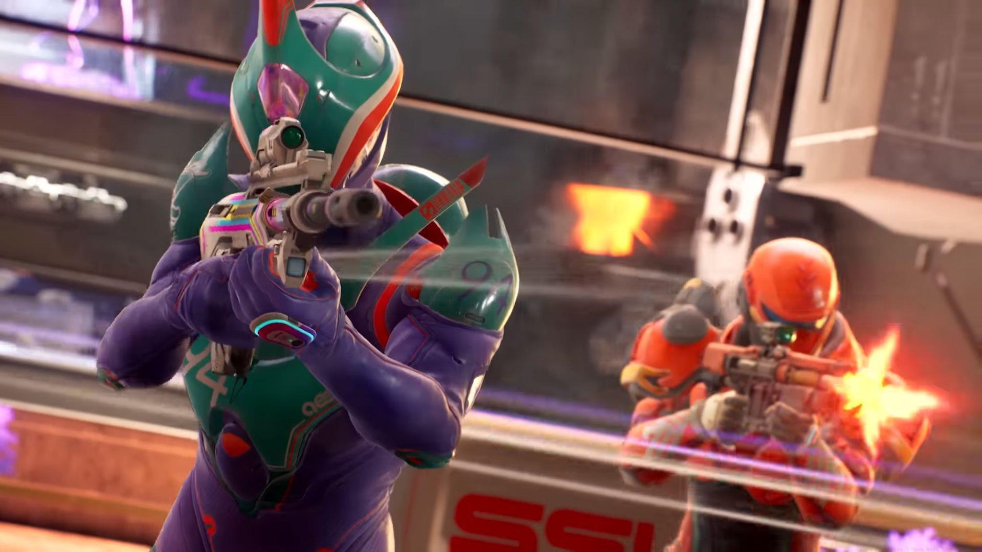 A still from Splitgate 2 Open Beta trailer, Splitgate 2 Open Beta server status, Splitgate 2 Open Beta release date, Splitgate 2 Open Beta end date, Splitgate 2 Open Beta server offline