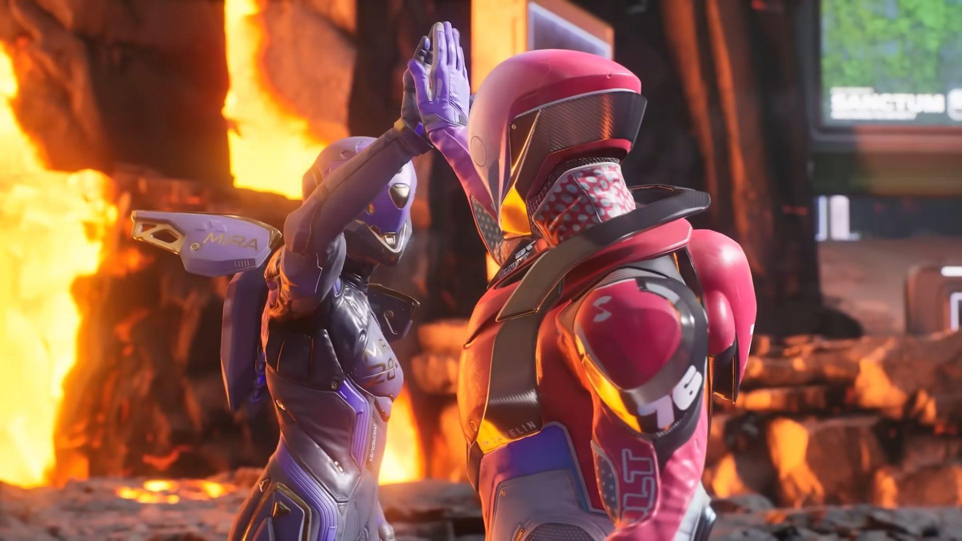 A still from Splitgate 2 battle royale launch trailer, Proelium in Splitgate 2 battle pass, Proelium in Splitgate 2, How to get  Proelium in Splitgate 2, Splitgat 2 battle pass