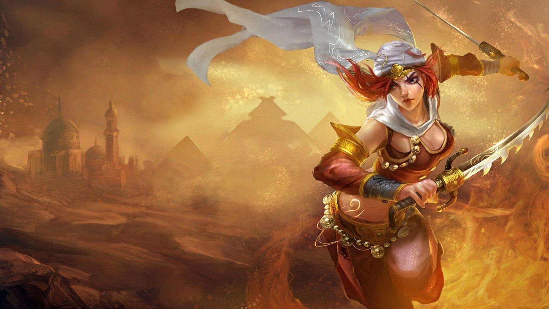 Sandstorm Katarina in League of Legends (Image via Riot Games)