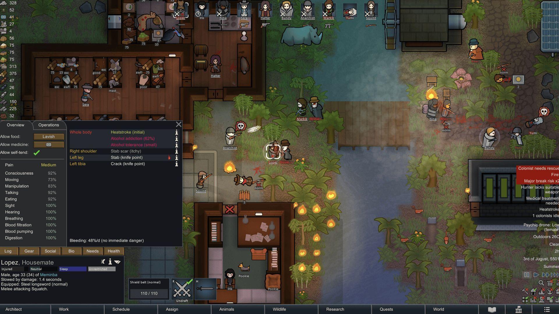 Everything you need to know about training animals in RimWorld(Image via Laden Studios)