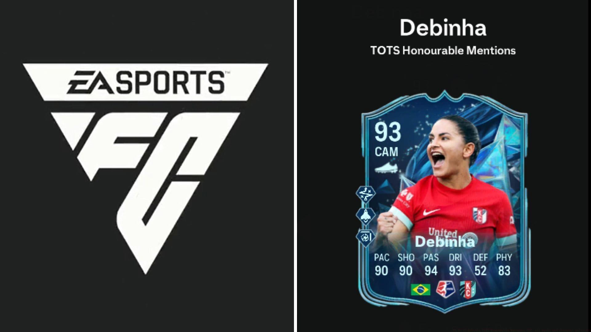 Debinha TOTS HM SBC is now live (Image via EA Sports || Sportskeeda Gaming)