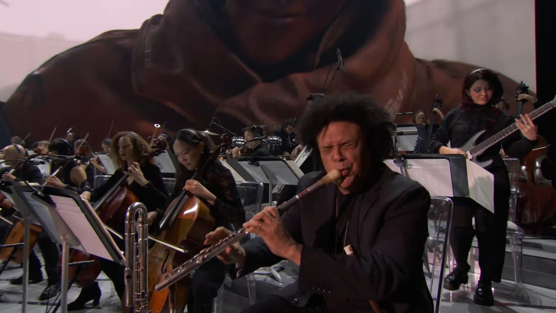 The Flute Guy brought some interesting intruments at TGA 2025 (Image via YouTube || @thegameawards)