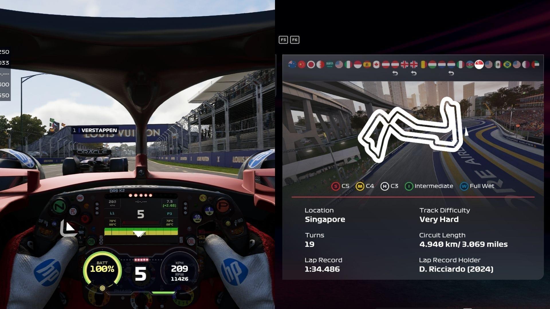 F1 25 best setup Singapore GP