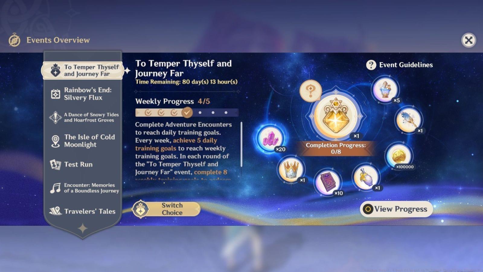 To Temper Thyself and Journey Far