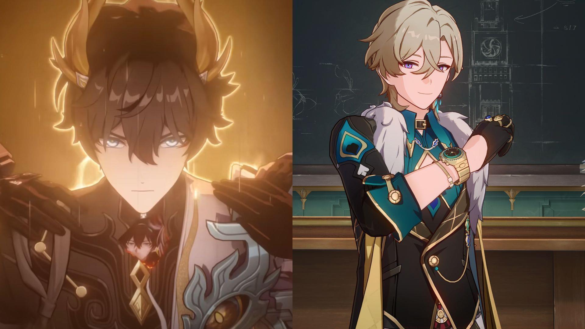 Dan Heng Permansor Terrae and Aventurine in Honkai Star Rail (Image via HoYoverse)