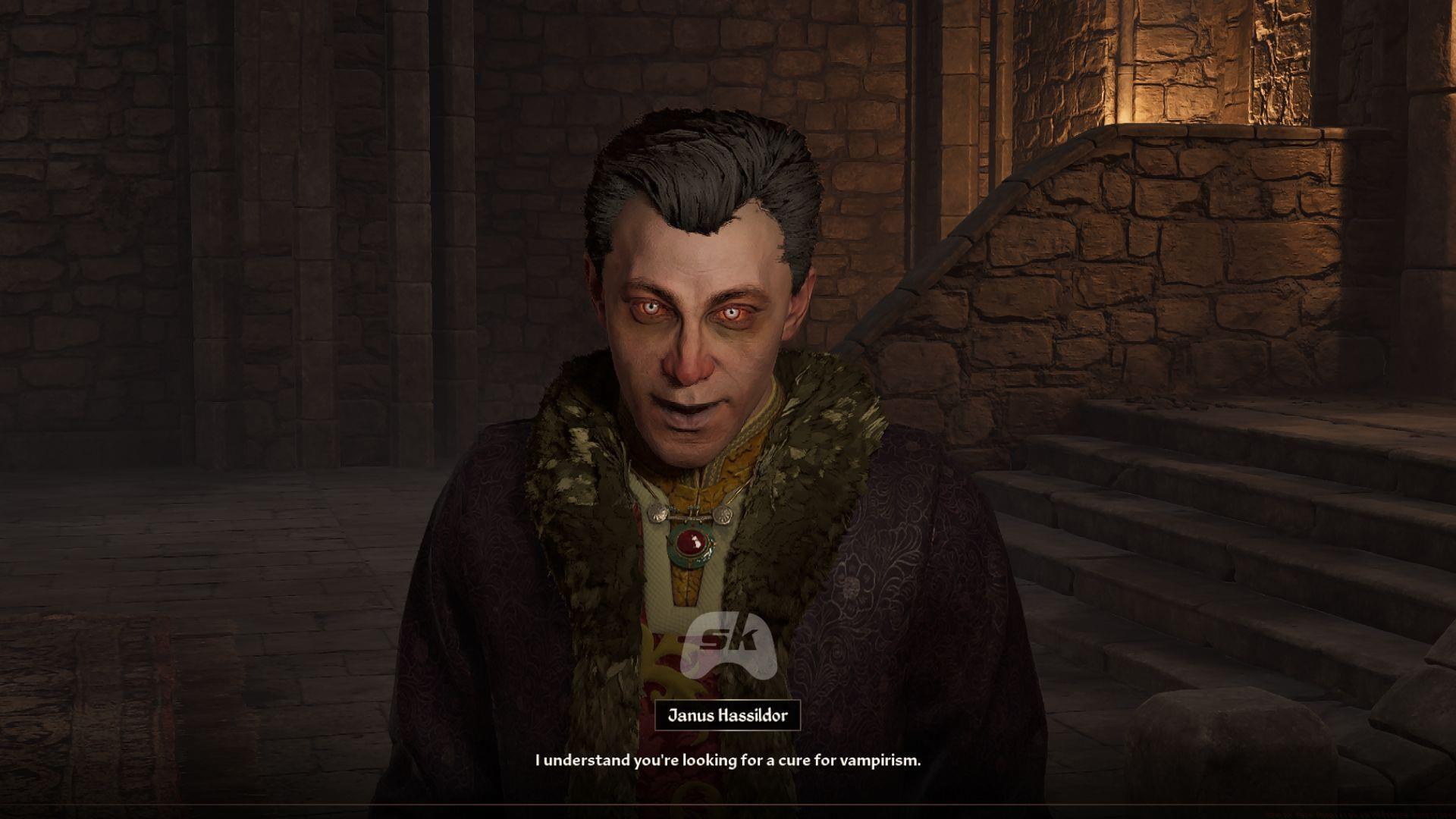 The player conversing with Janus Hassildor