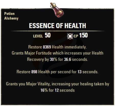 Best potions for eso pvp-Essence of Health