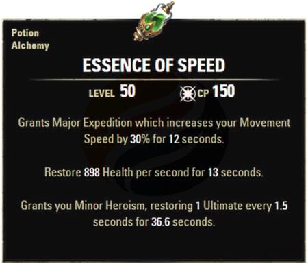 Best potions for eso pvp-Essence of Speed