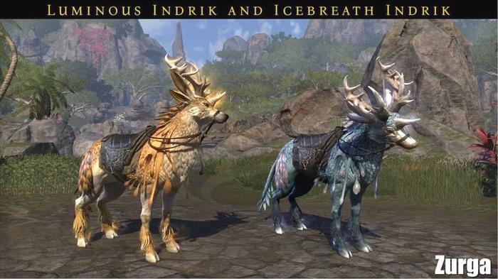 Luminous Indrik mount and Icebreath Indrik mount