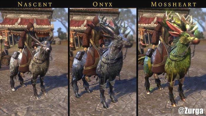 Mossheart Indrik Mount and Onyx Indrik Mount