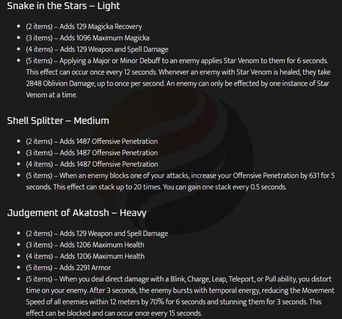 The three Rewards of the Worthy sets coming with the Update 37