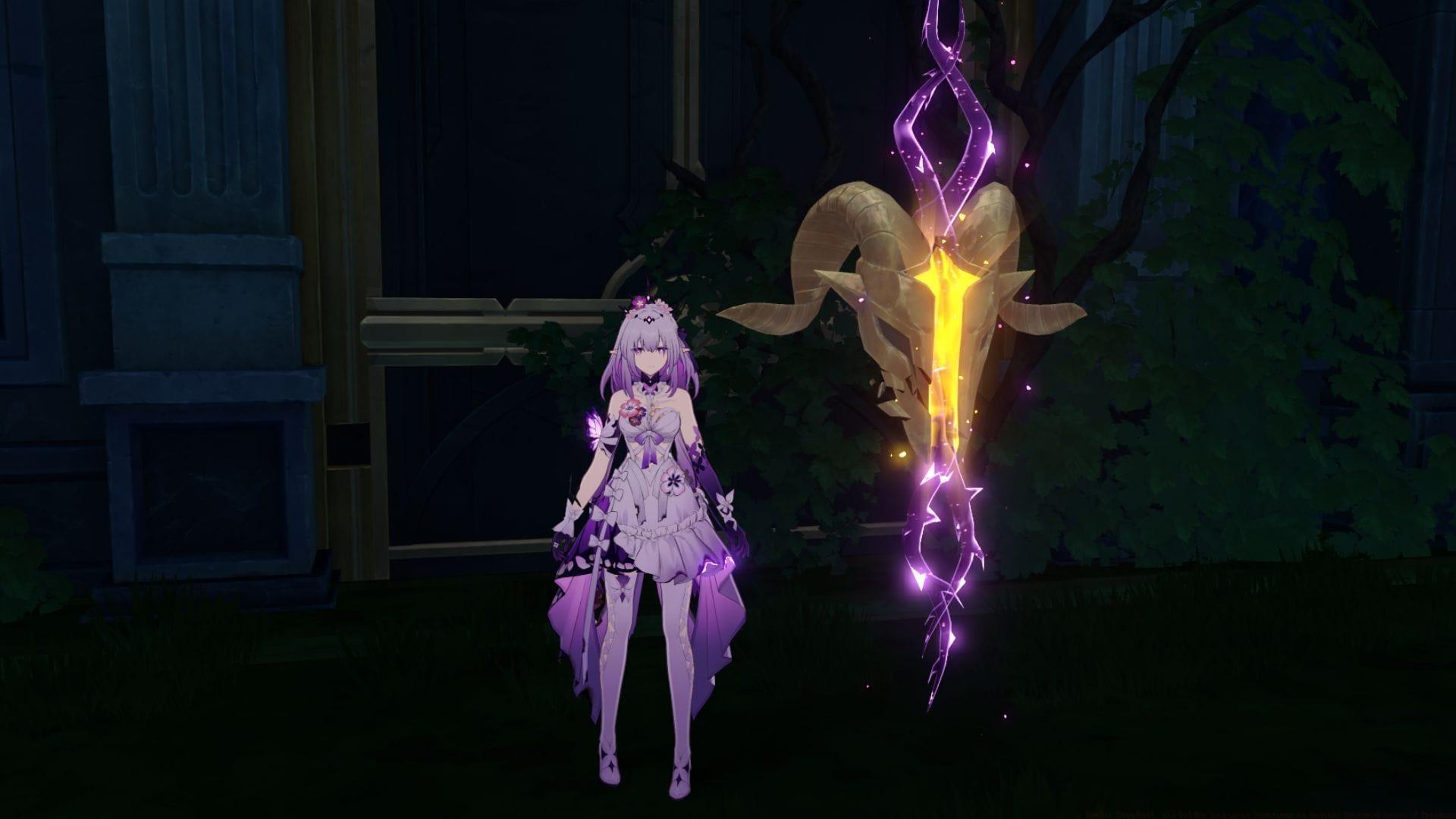 Castorice by the Golden Scapegoat puzzle node in Honkai Star Rail