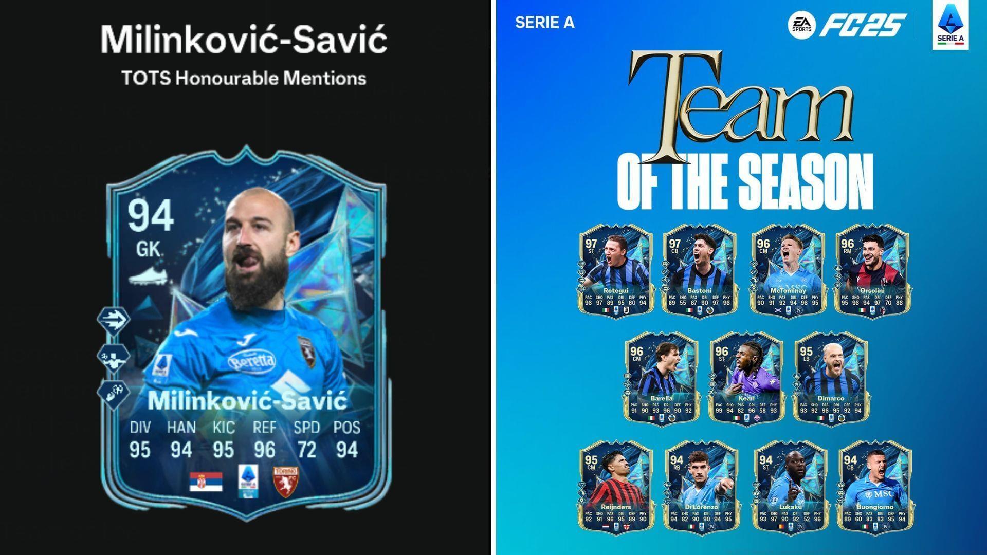 Vanja Milinkovic-Savic TOTS Objective is now live (Image via EA Sports || Sportskeeda Gaming)