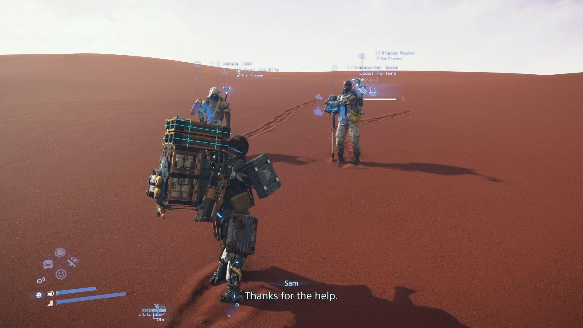trade with local porters in Death Stranding 2