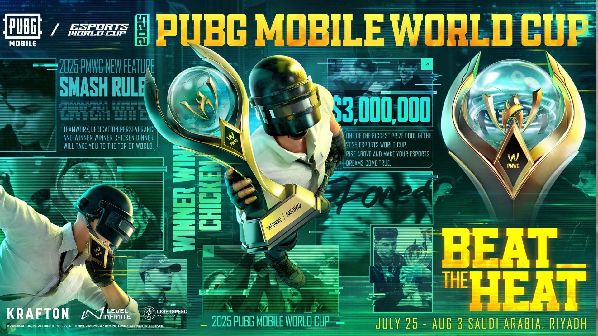 PMWC 2025 begins on July 25 (Image via Twitter/PUBG Mobile Esports)