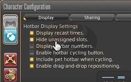 Character Configuration