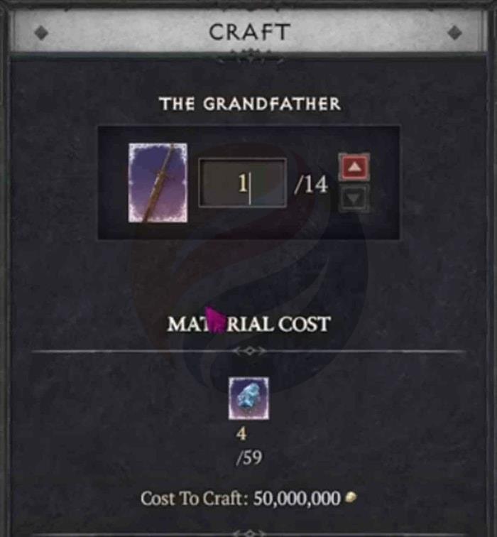 Crafting The Grandfather in Diablo 4 Season 5 A Comprehensive Guide