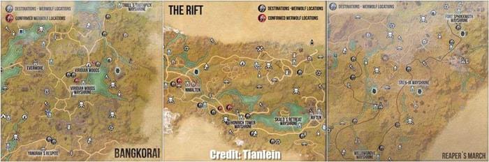 Crown Store Items You Can Get with Gold in ESO  p2 Werewolf NPC Locations