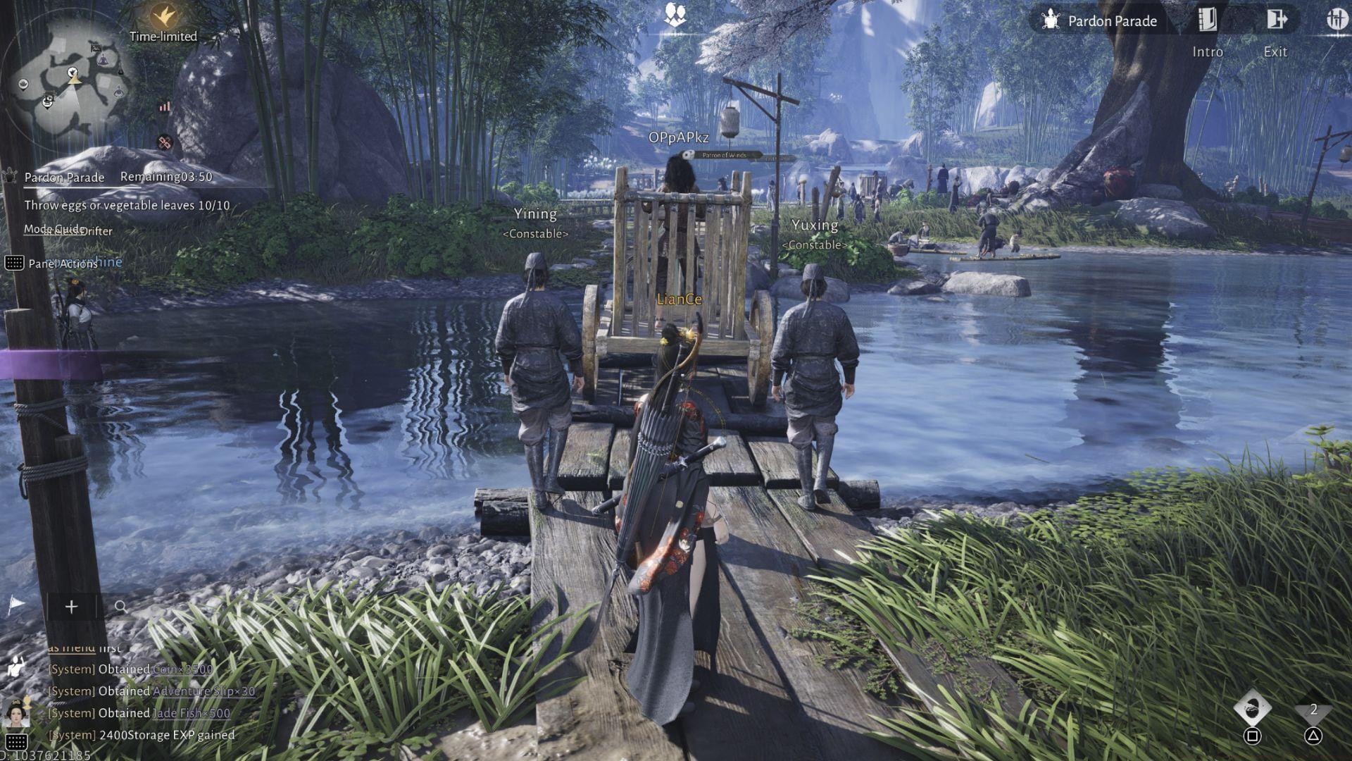 Pardon Parades is a strange, lighthearted system in Where Winds Meet (Images via Sportskeeda Gaming || NetEase Games)